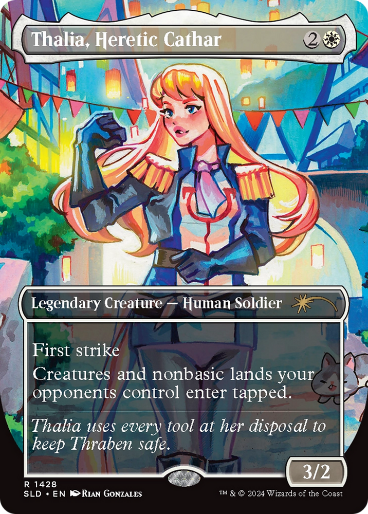 Thalia, Heretic Cathar (Rainbow Foil) [Secret Lair Drop Series]