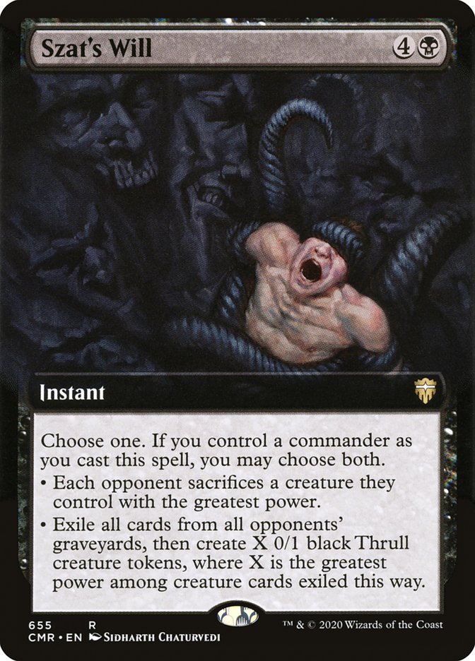 Szat's Will (Extended) [Commander Legends Extended]