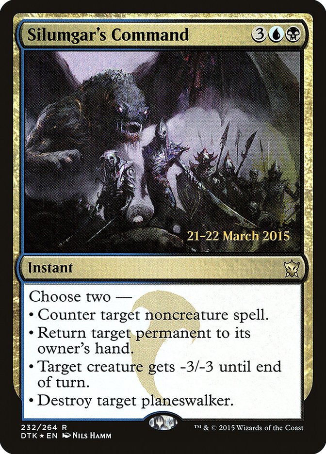 Silumgar's Command  [Dragons of Tarkir Prerelease Promos]