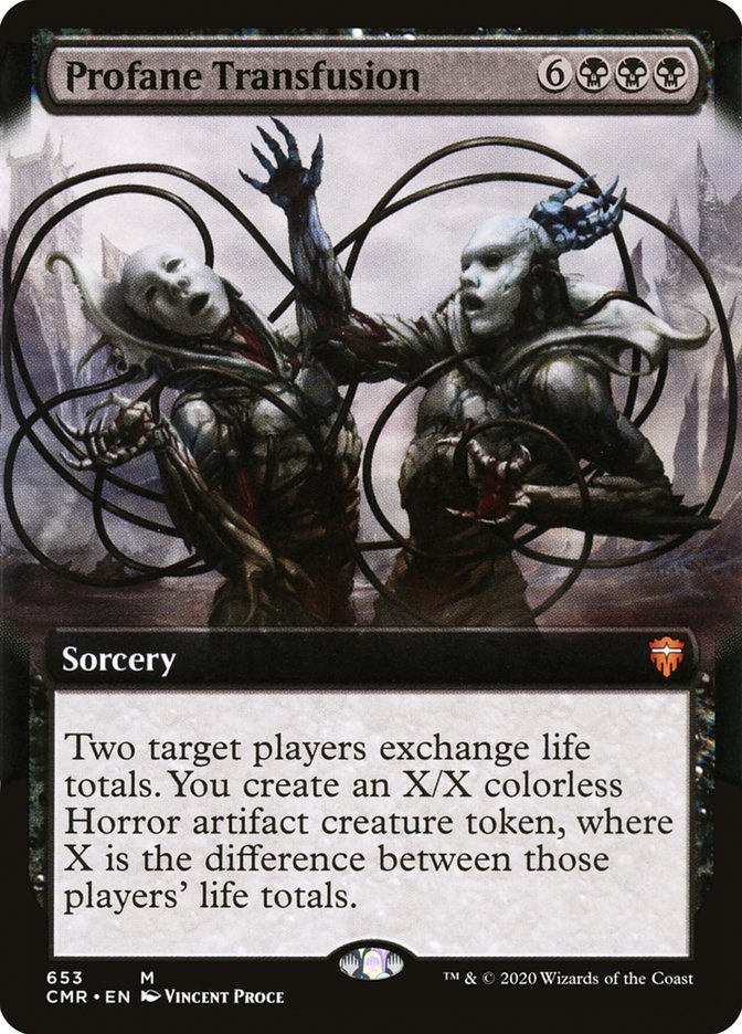 Profane Transfusion (Extended) [Commander Legends Extended]